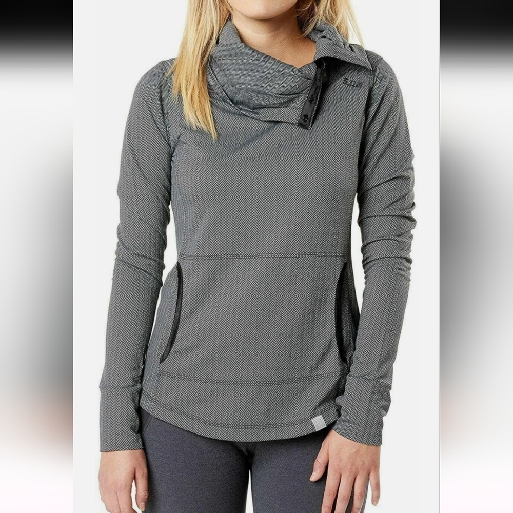 5.11 Tactical Women's Aphrodite Cowl Top Pullover Herringbone